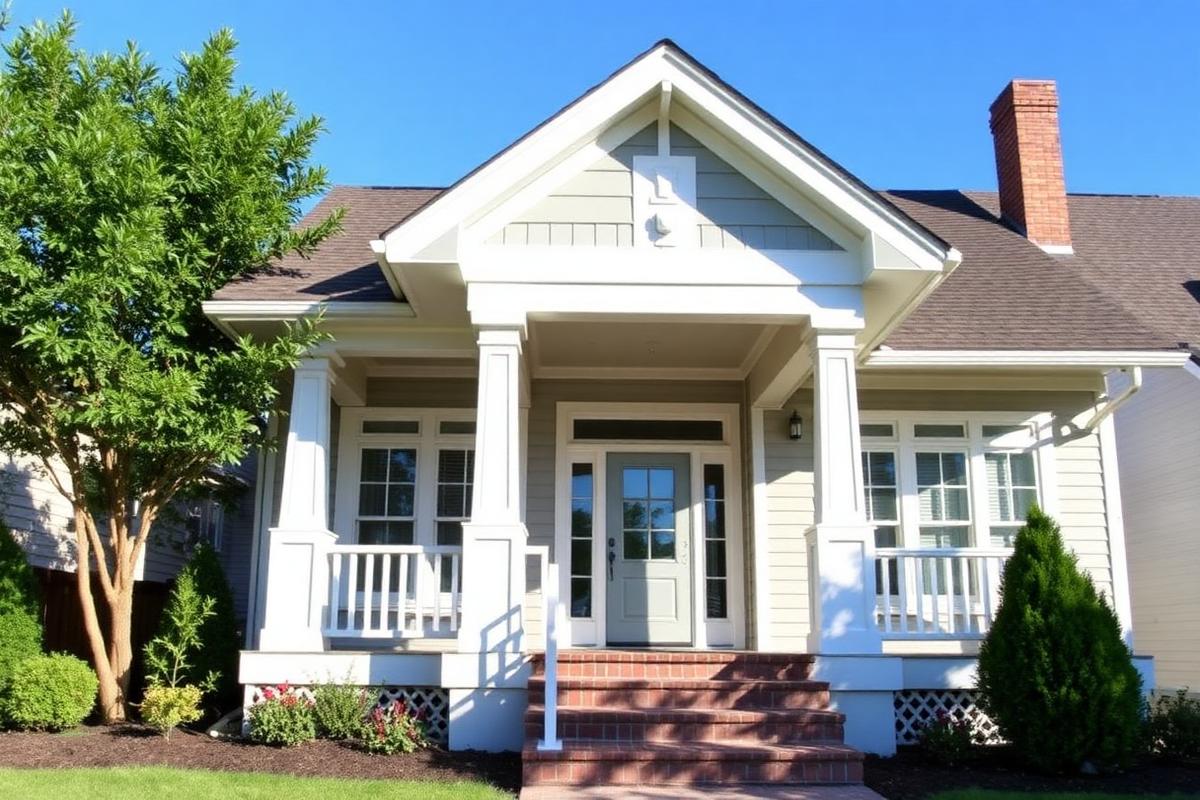 Painted craftsman home exterior